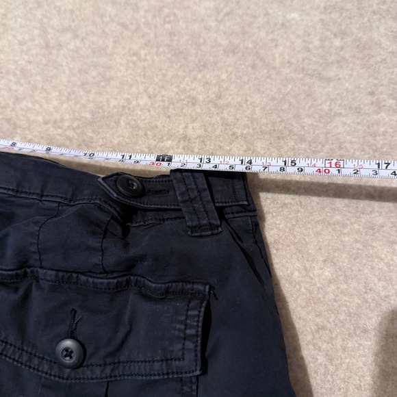 American Eagle Stretch Cargo Utility Pants Womens Size 6 Regular Black - Picture 5 of 8